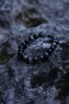 Silver Obsidian mixed Black Super seven Bracelet(8mm)