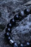 Silver Obsidian mixed Black Super seven Bracelet(8mm)