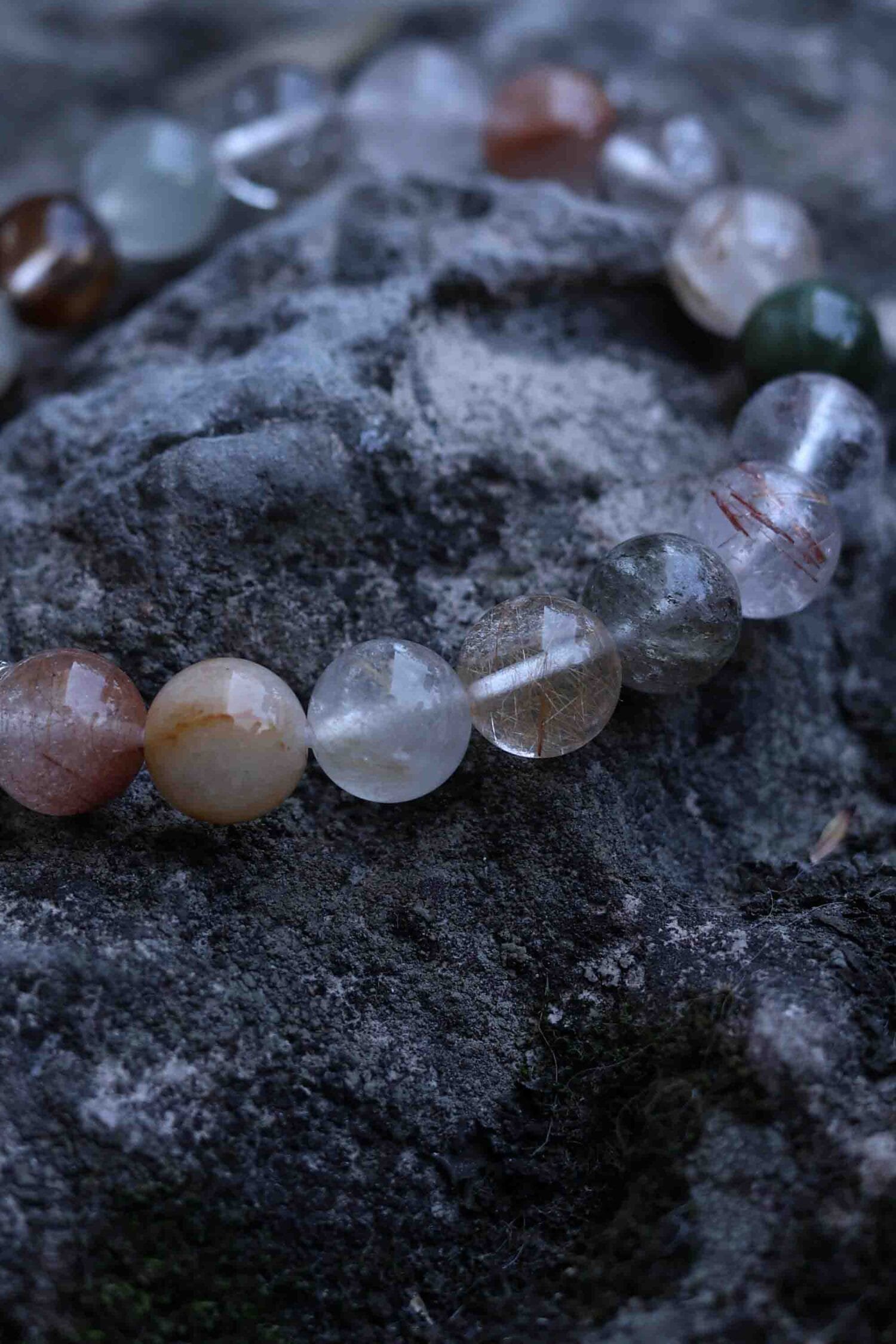 Rutilated Quartz Bracelet(8mm)