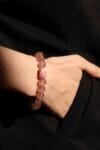 Strawberry Quartz mixed Rhodochrosite Bracelet(8mm)