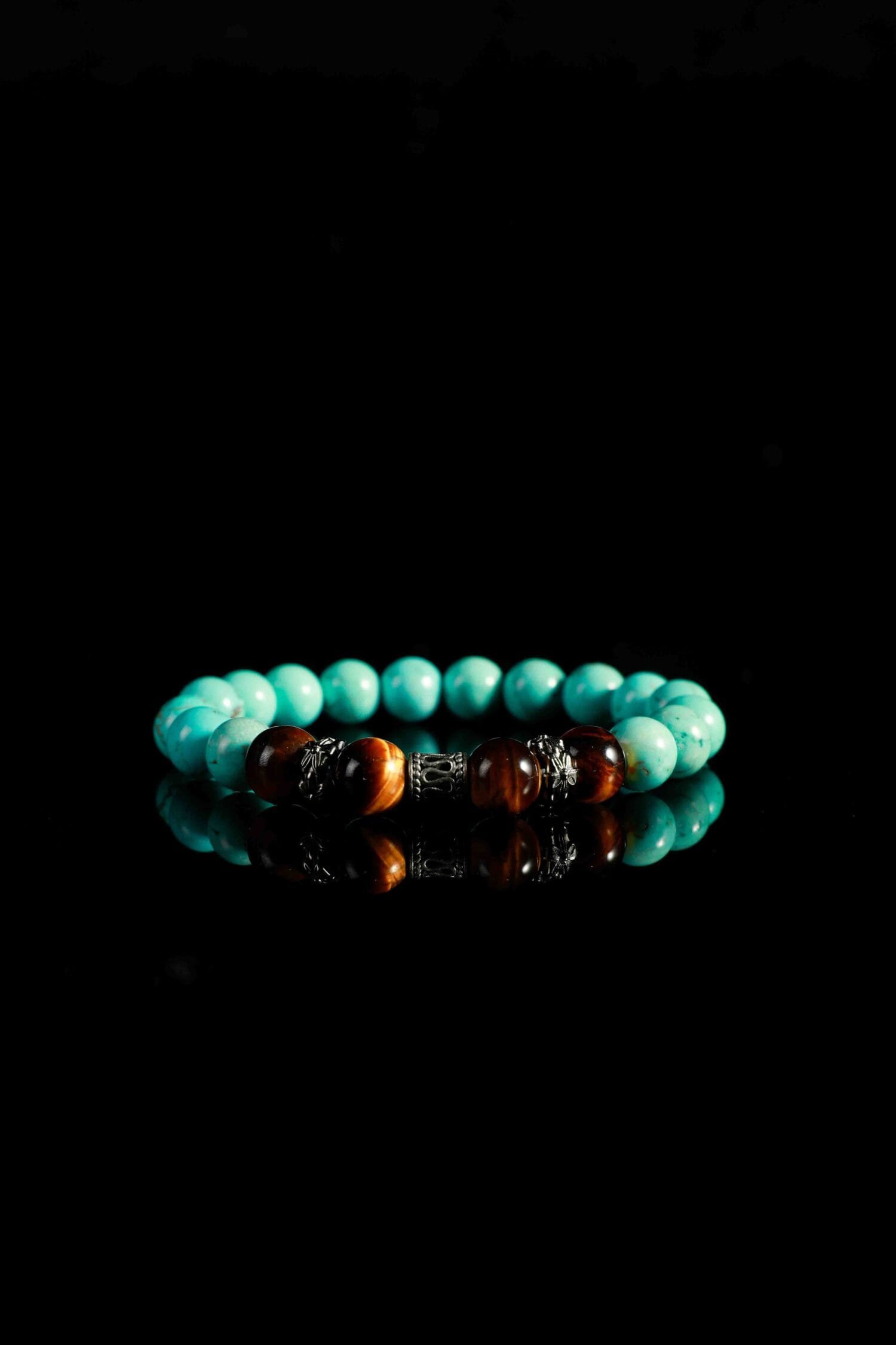 Turquoise mixed Tiger Eye Bracelet(8mm)