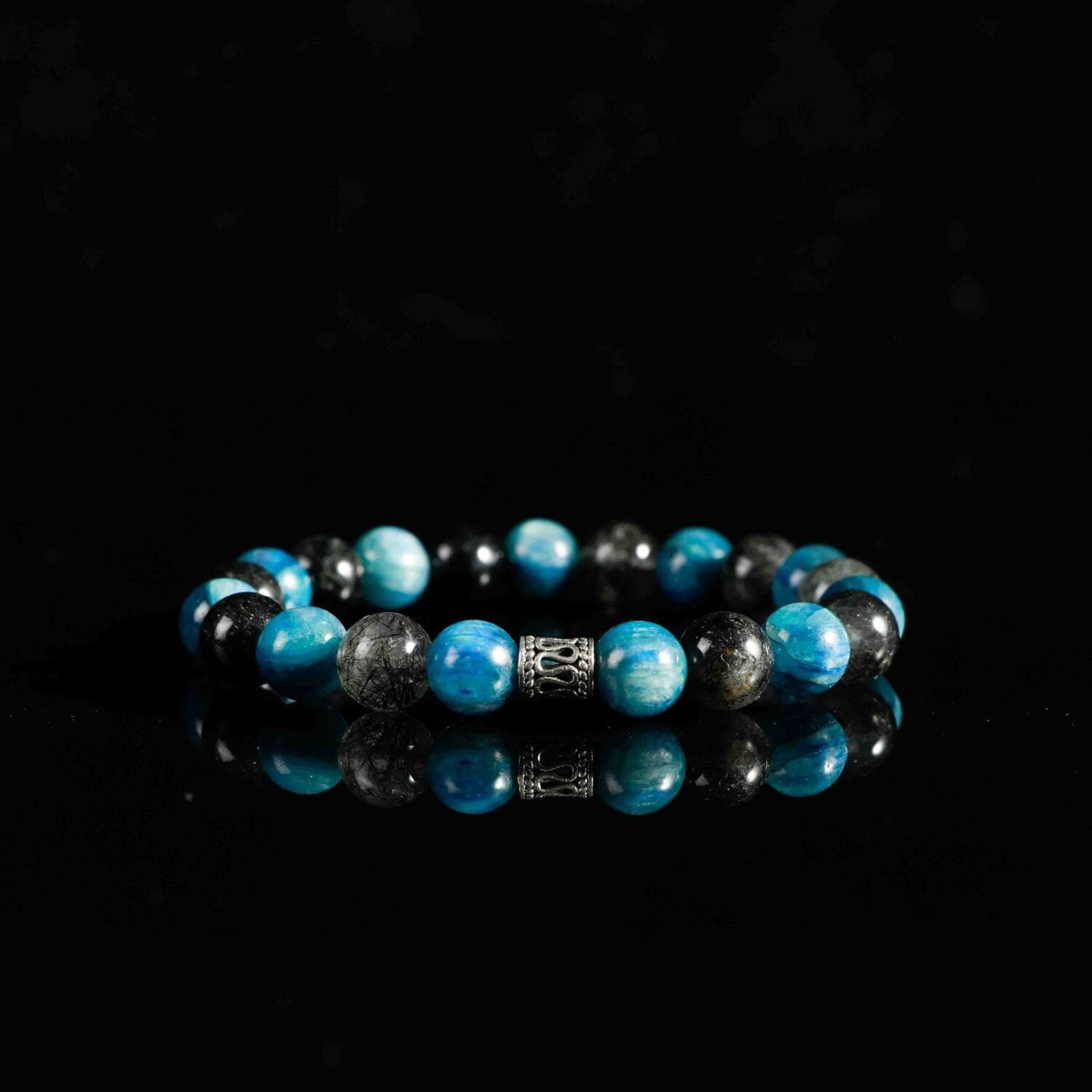Kyanite mixed Black Super seven Bracelet(8mm)