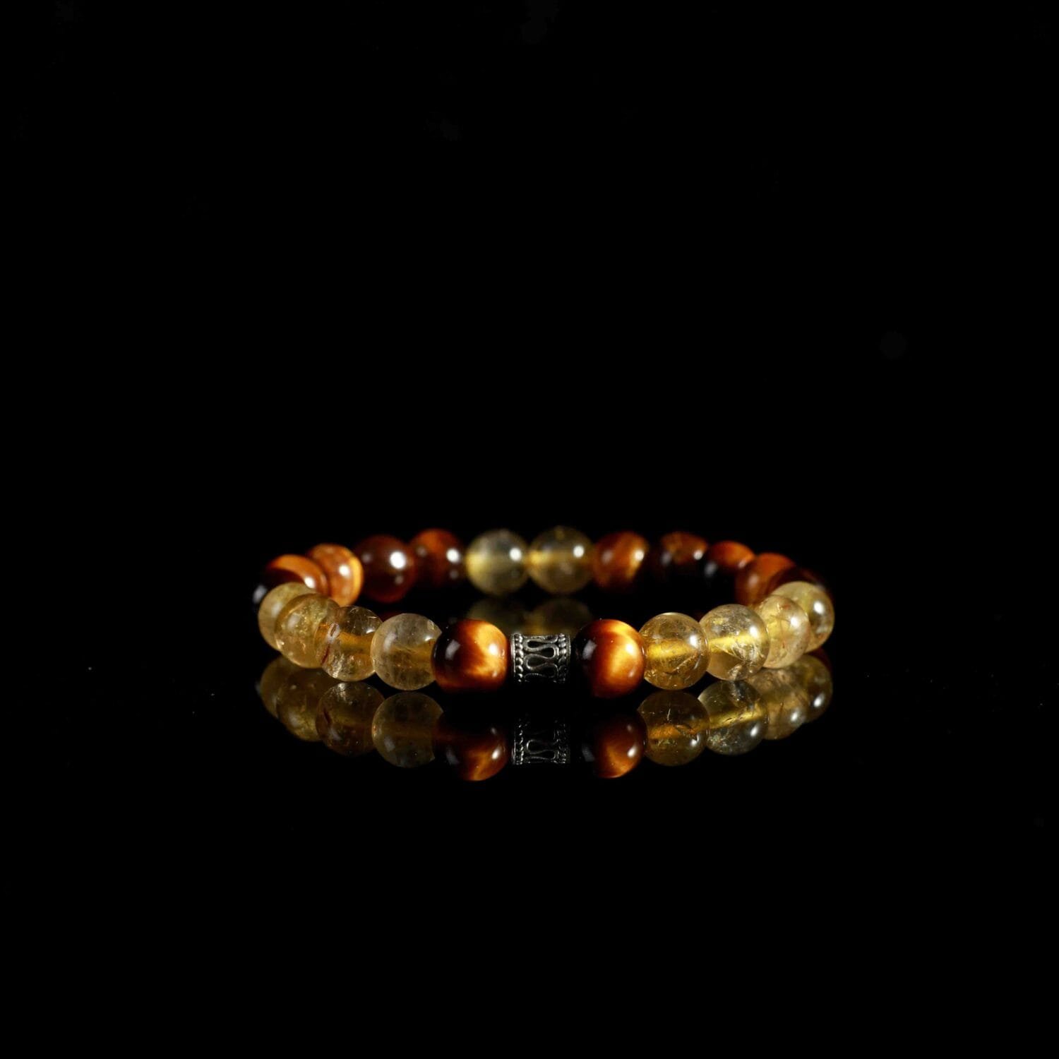 Tiger Eye mixed Rutilated Quartz Bracelet(8mm)