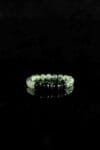 Prehnite mixed Silver Obsidian Bracelet(8mm)