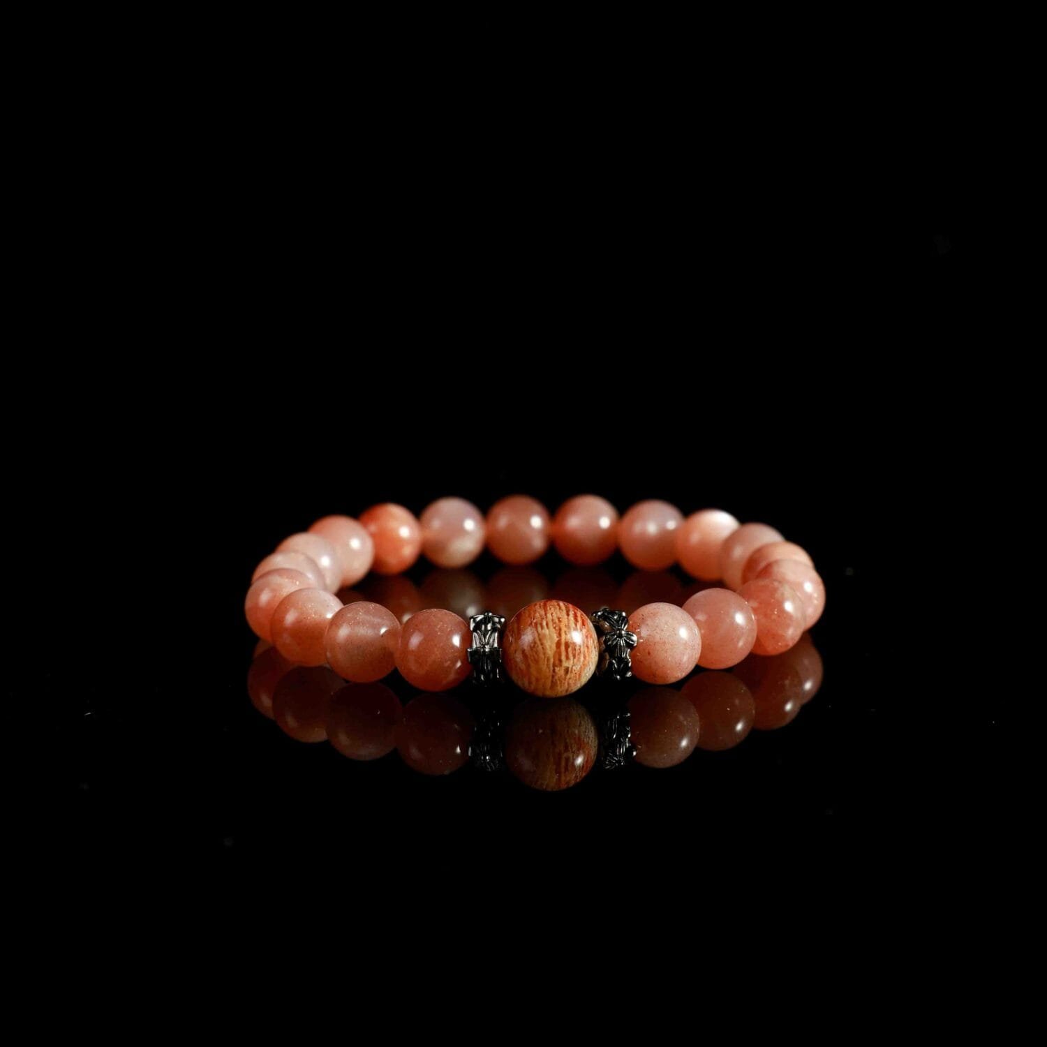 Sunstone mixed Phantom Quartz Bracelet(8mm)