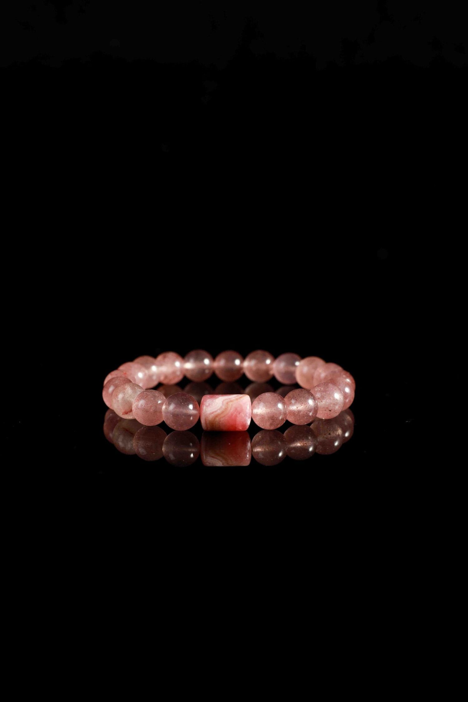 Strawberry Quartz mixed Rhodochrosite Bracelet(8mm)