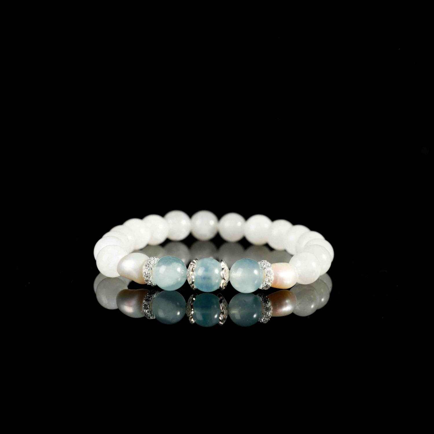 White Moonstone Bracelet(8mm)