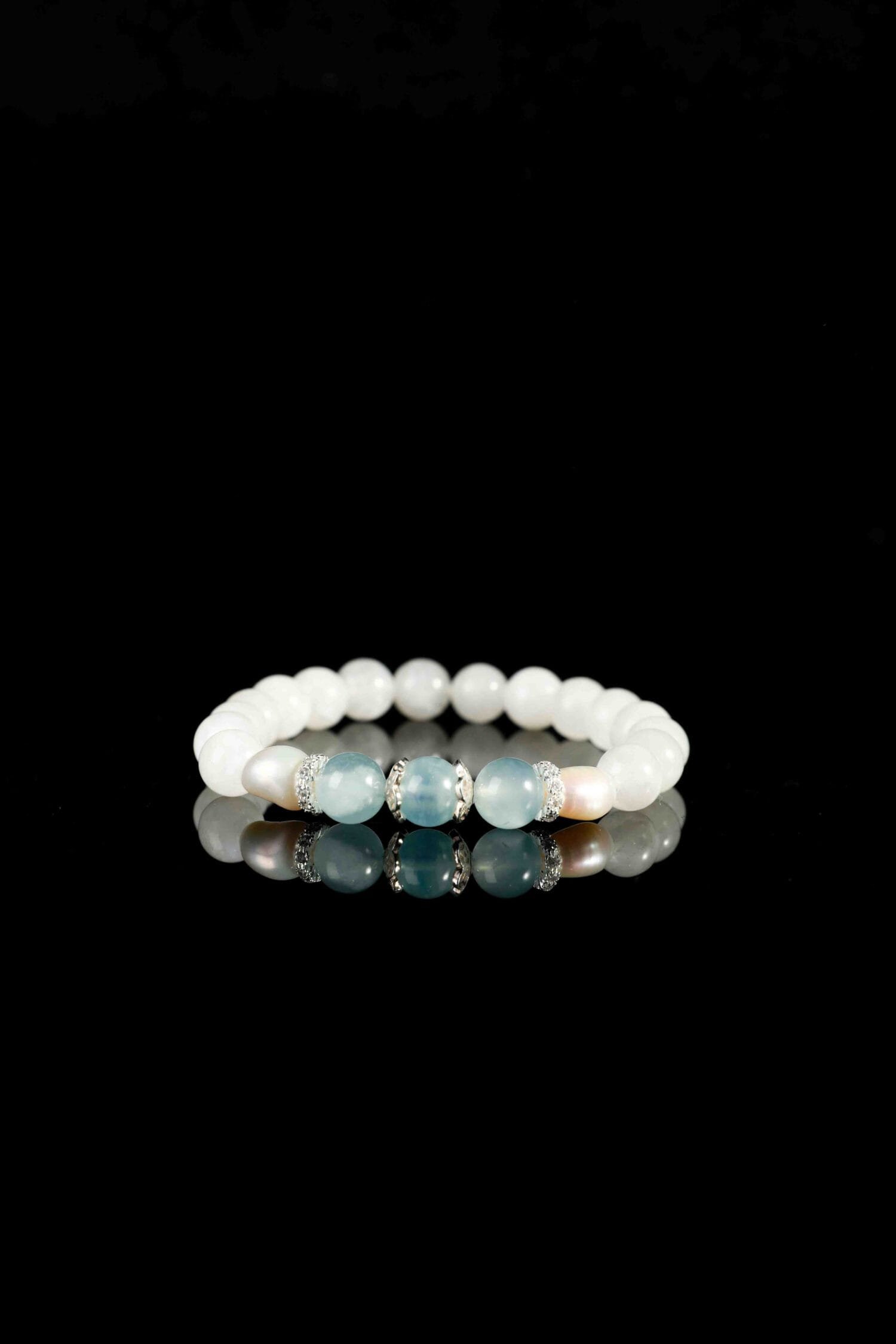 White Moonstone Bracelet(8mm)