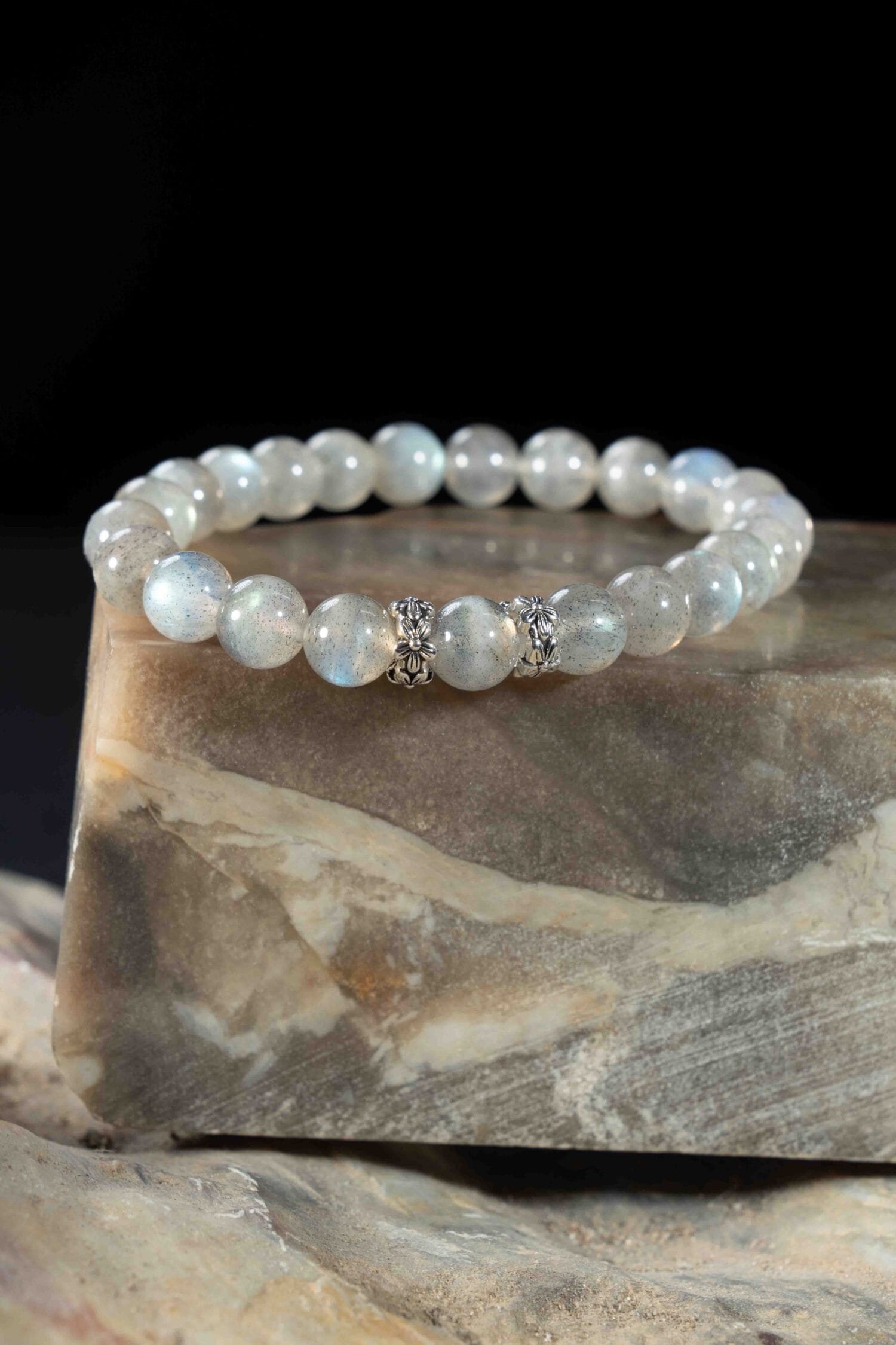 Gray Moonstone Bracelet(8mm)