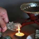 Palo santo smudge kit with abalone shell
