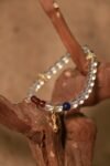 Clear Quartz mixed Red Agate Bracelet(6mm)