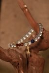 Clear Quartz mixed Red Agate Bracelet(6mm)