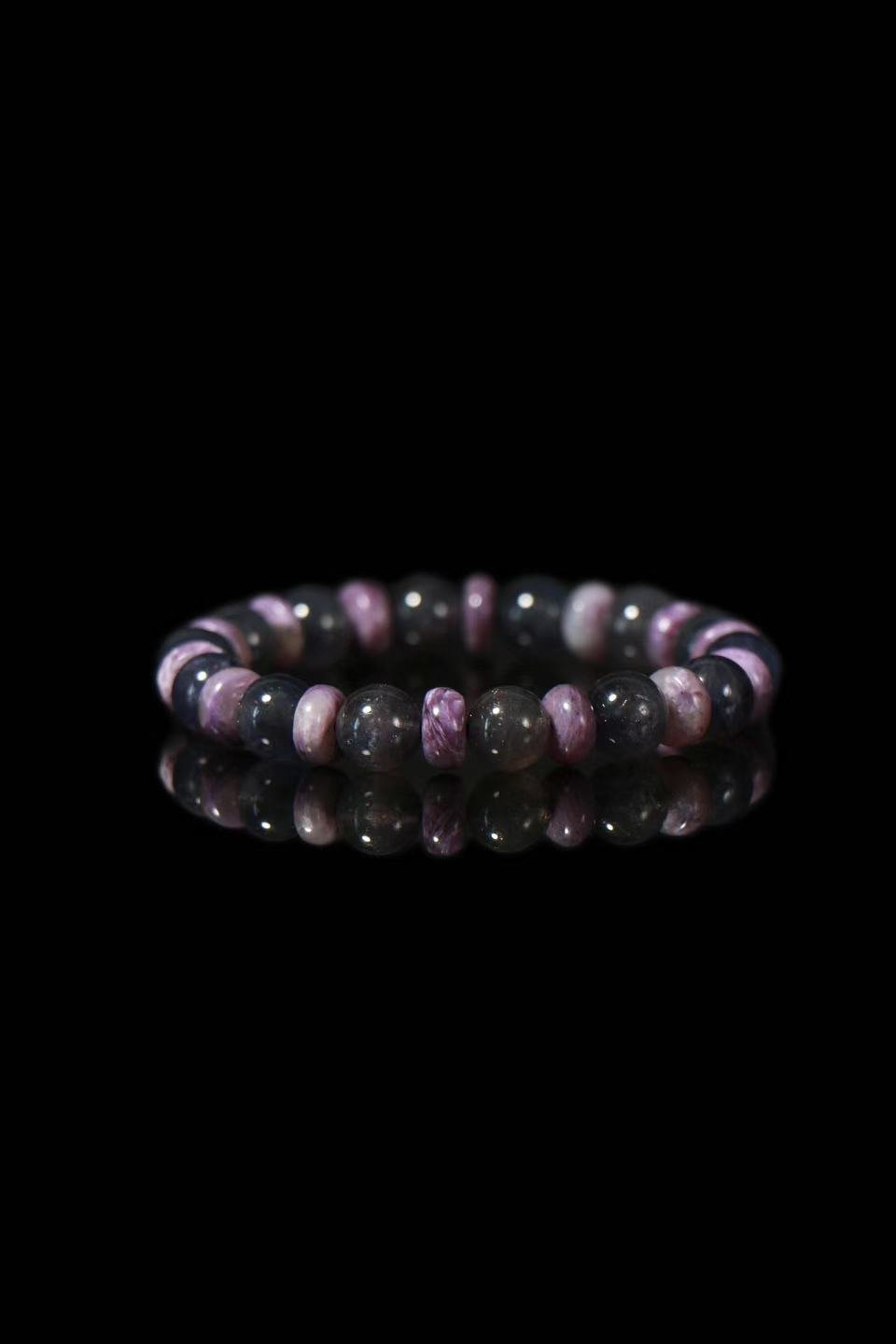 Kunzite mixed Charoite Bracelet(8mm)
