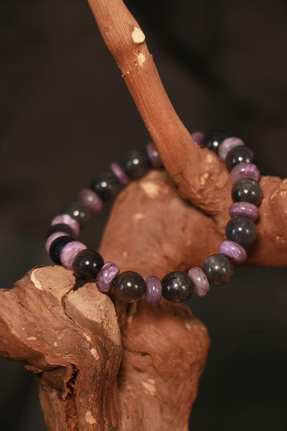Kunzite mixed Charoite Bracelet(8mm)