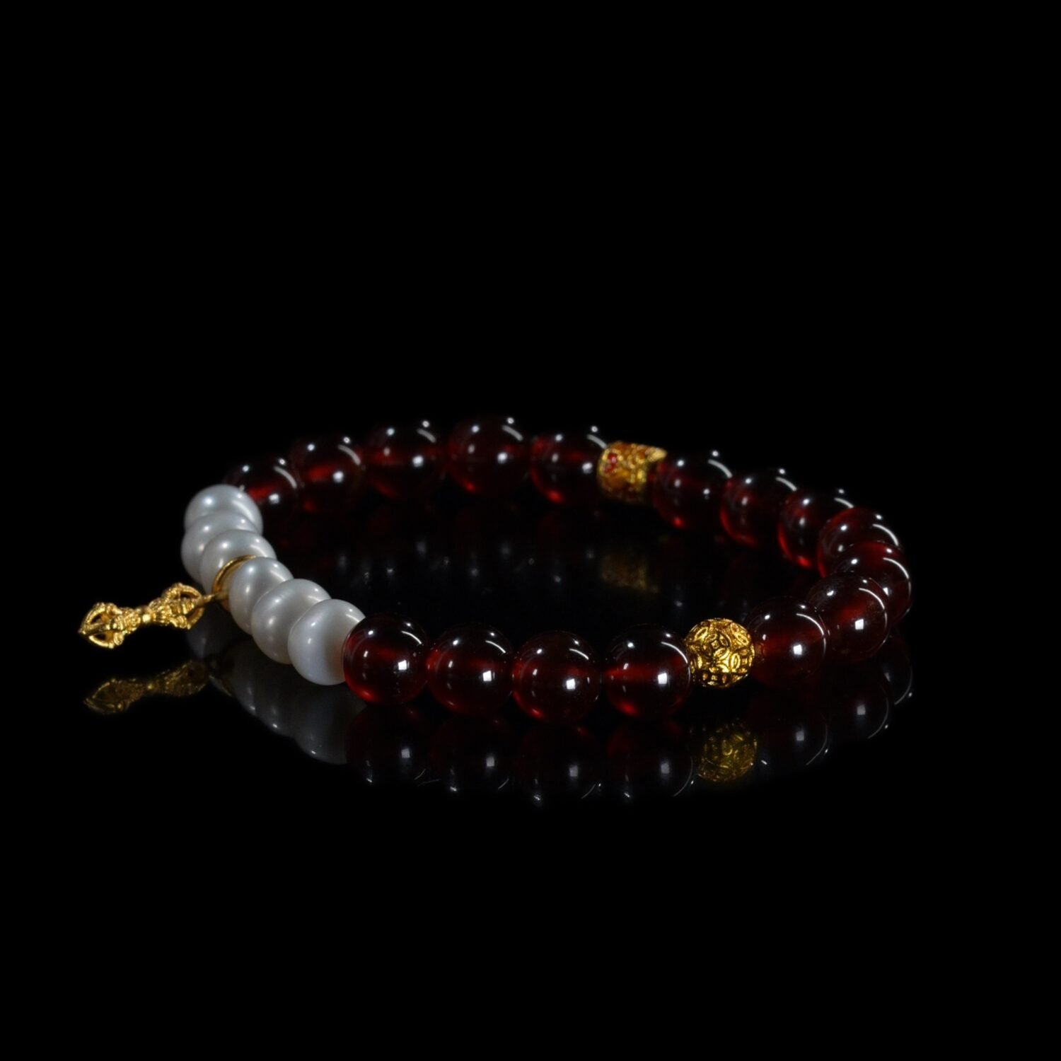 Garnet Mixed Pearl Bracelet
