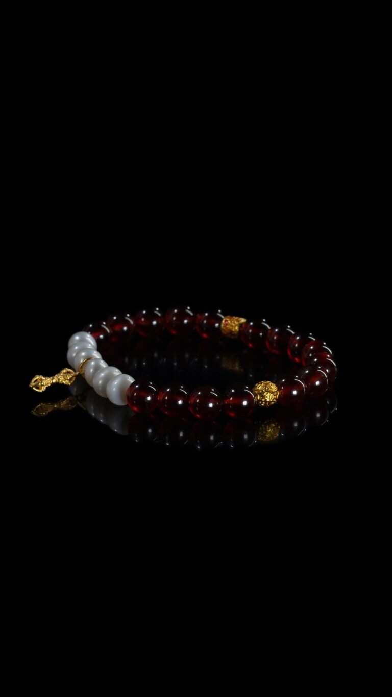 Garnet Mixed Pearl Bracelet
