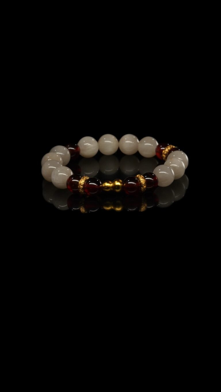 Rabbit Hair Quartz Mixed Garnet