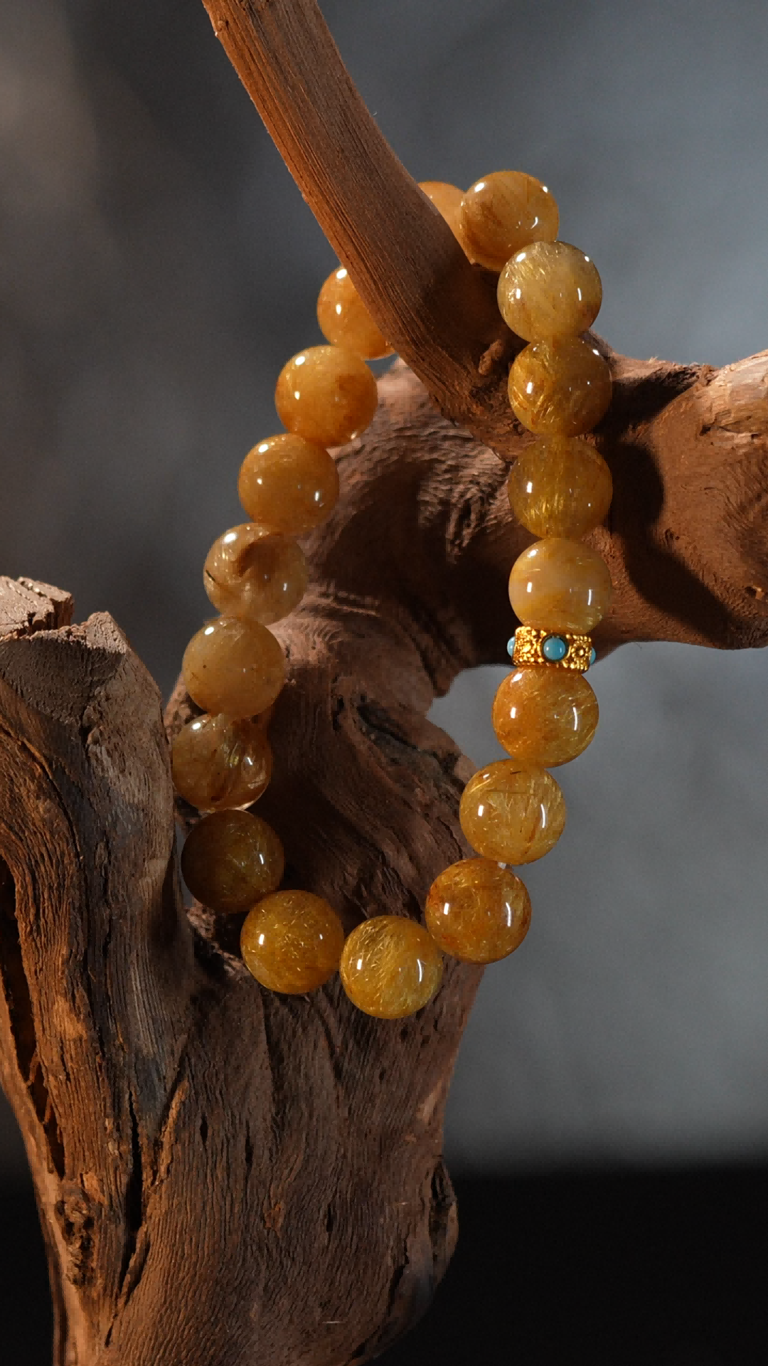Golden Rutilated Quartz Bracelet