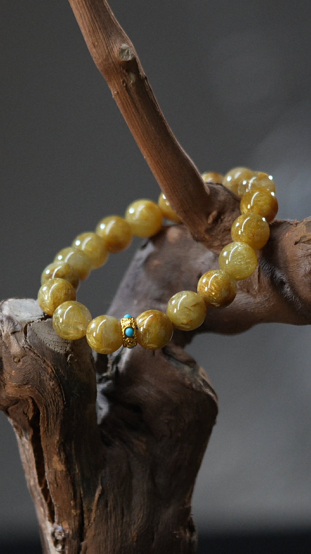 Golden Rutilated Quartz Bracelet