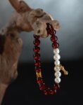 Garnet Mixed Pearl Bracelet